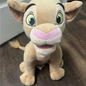 Disney Tan and Pink Stuffed Lion King Cub​